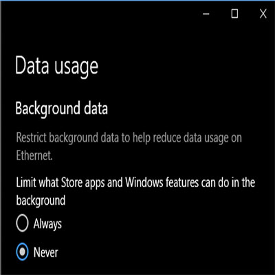 set Data Usage Limit in Windows 10
