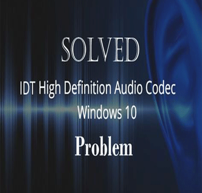 idt high definition audio codec drivers windows 10
